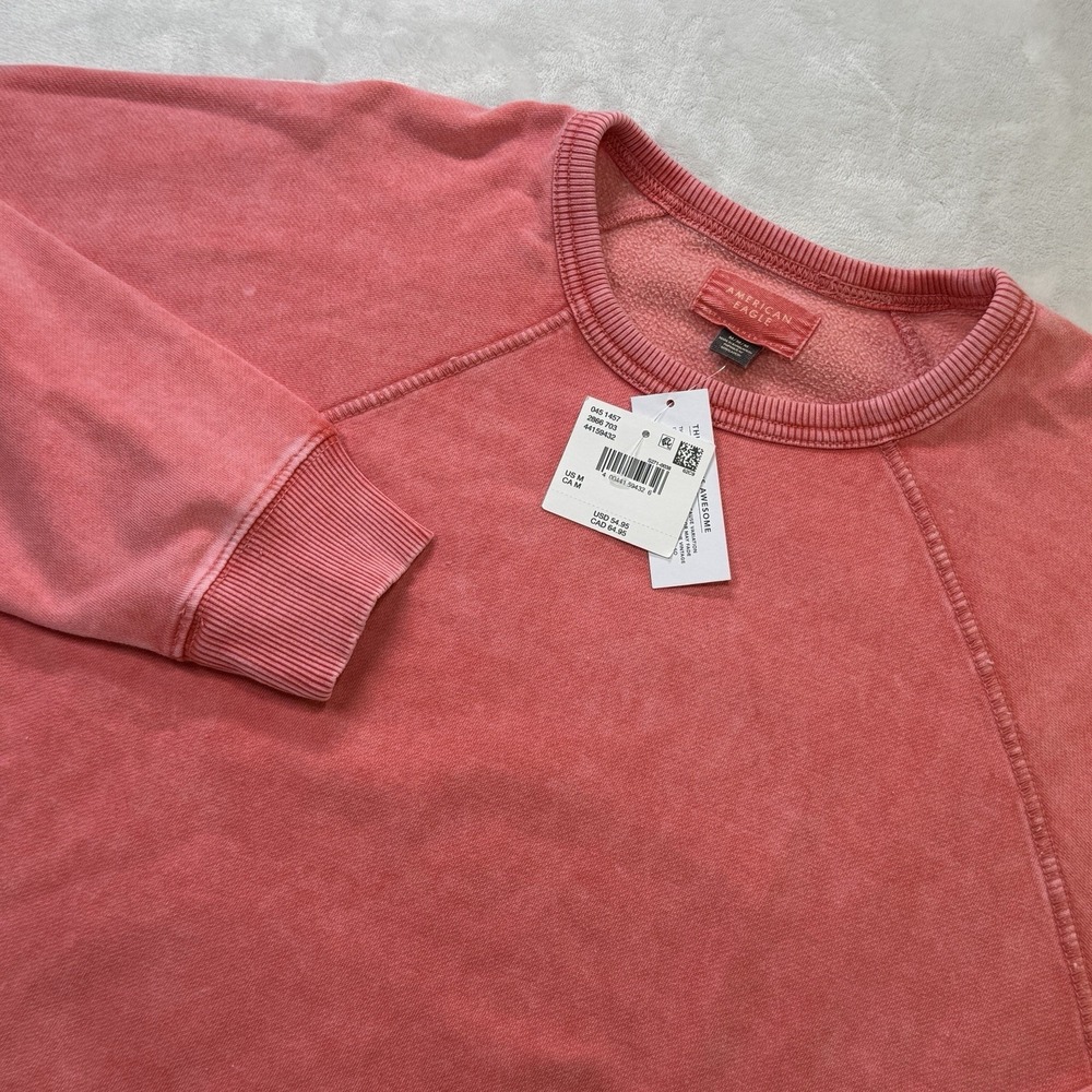 American Eagle Outfitters Women's‎ Pink Crewneck Sweatshirt Pullover Size M